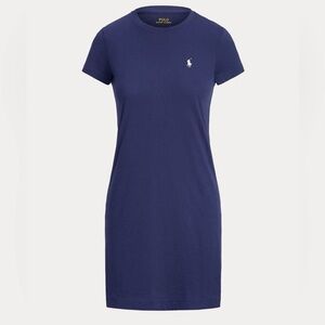 Ralph Lauren Polo T-Shirt Dress – Size S | Navy | Logo Luxe | Quiet Luxury |
